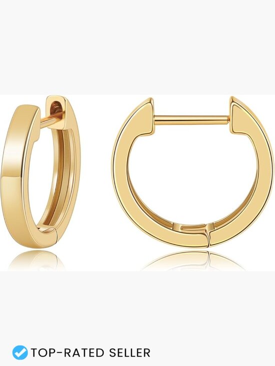 Jewelry - Gold Huggie Hoop Earrings Hypoallergenic Lightweight Women Jewelry